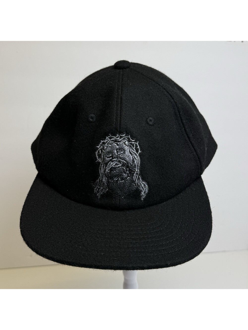 RIPNDIP Lord Nermal Jesus Snapback Hat Black One Adjustable Embroidered Graphic